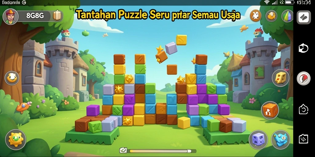Gameplay seru 8G8G dengan berbagai tantangan Puzzle.