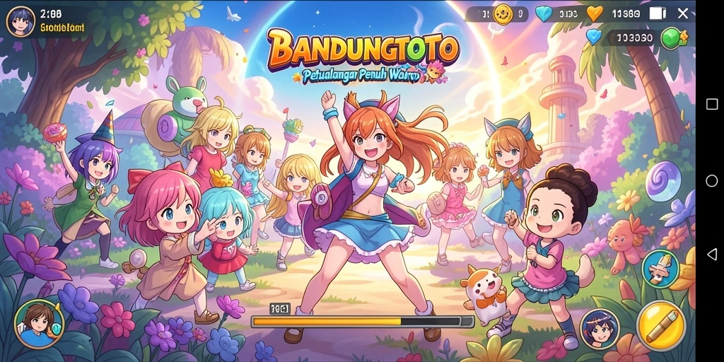 Screenshot utama BANDUNGTOTO menampilkan karakter Anime dalam pertempuran epik.