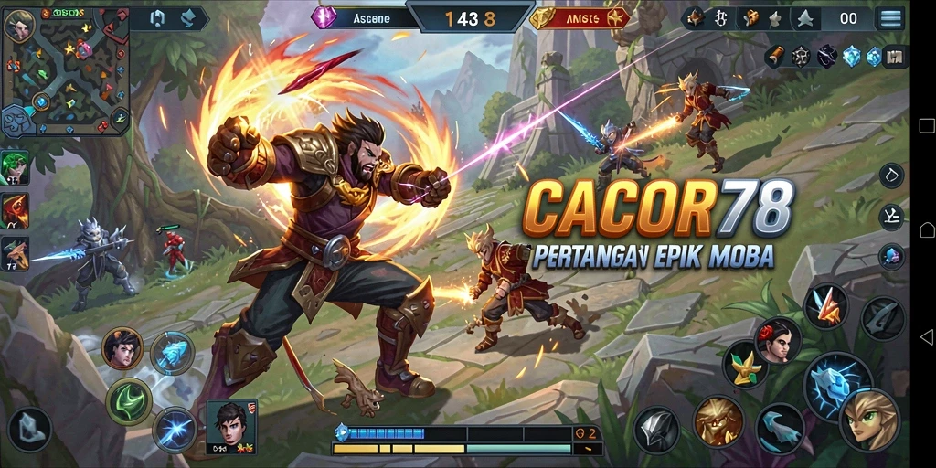Gameplay seru dan strategi mendebarkan dalam CACOR78.