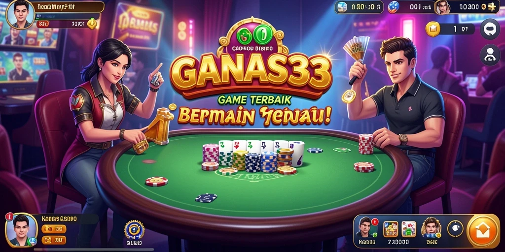 Screenshot menampilkan gameplay seru dari aplikasi Kasino GANAS33.