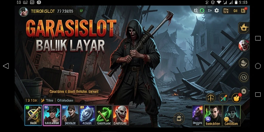 Tampilan gameplay GARASISLOT yang mencekam dan penuh ketegangan.