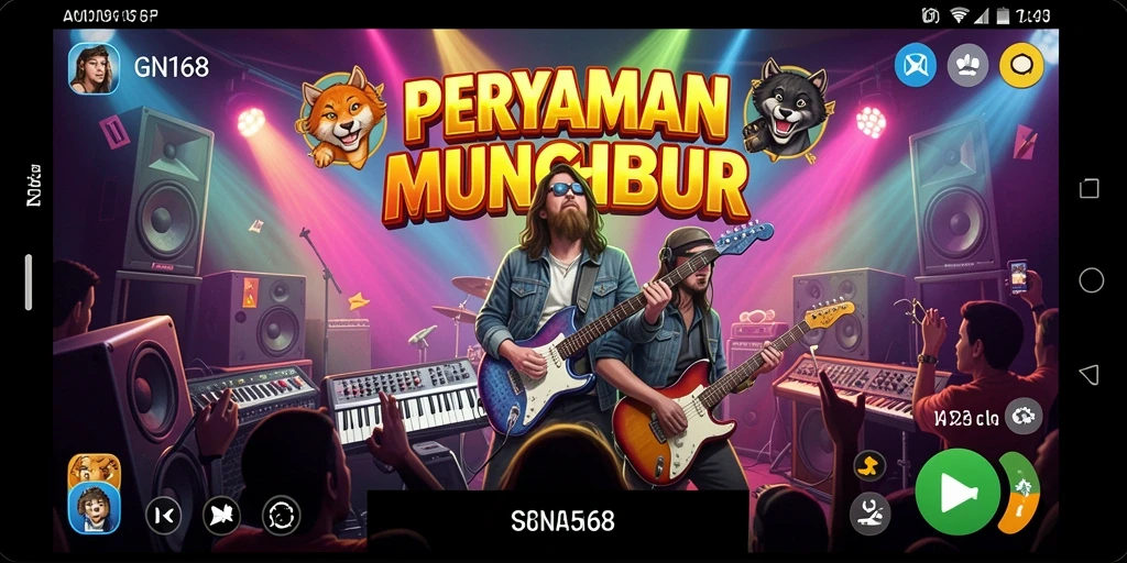 Tampilan gameplay GN168 menampilkan pemain yang asyik memainkan alat musik.