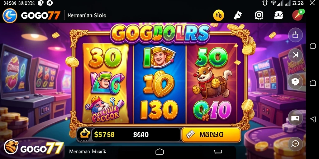 Screenshot gameplay Slot GOGO77 yang menarik dan seru.