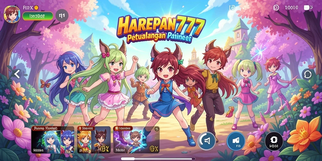Gameplay seru dan karakter anime menawan dalam HARAPAN777.