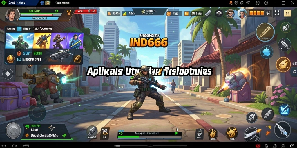 Tampilan screenshot utama IND666 yang menampilkan fitur utilitas yang menarik.