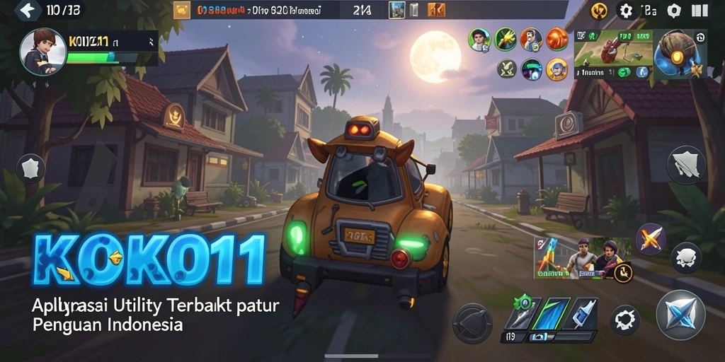 Screenshot utama KOKO11 menampilkan fitur utama aplikasi Utility.