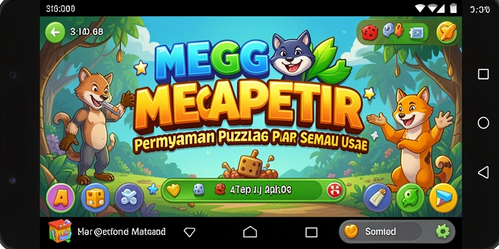 Tampilan gameplay MEGAPETIR yang menarik dan menantang.