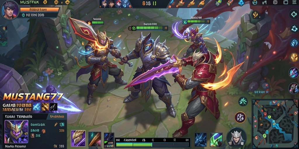 Tangkapan layar permainan MOBA MUSTANG77 yang seru dan menegangkan.