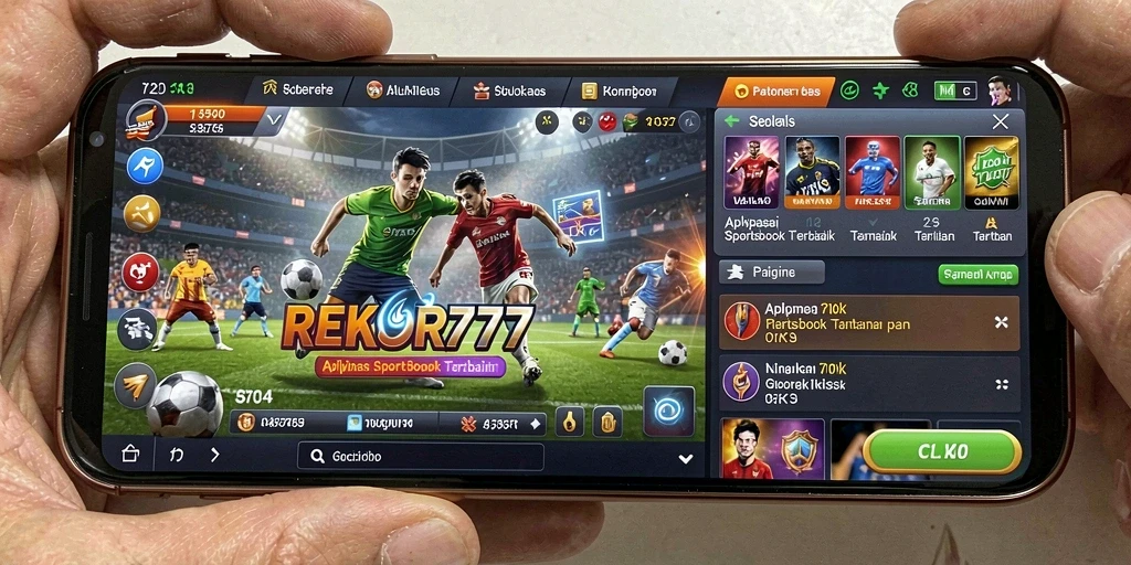 Screenshot utama gameplay Sportsbook REKOR777 yang menarik dan interaktif.