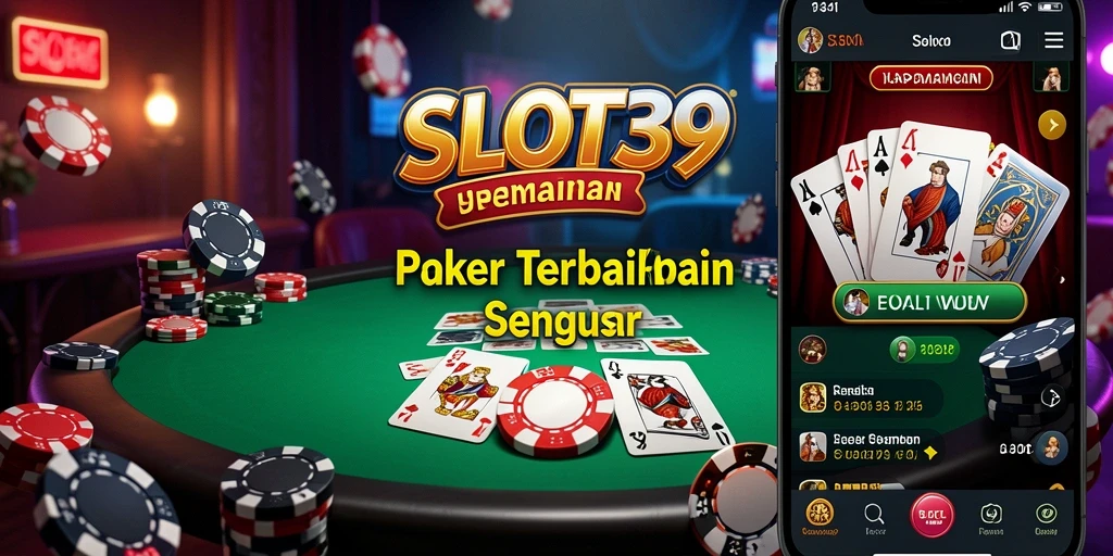 Screenshot utama SLOT39 yang menampilkan gameplay Poker yang seru.