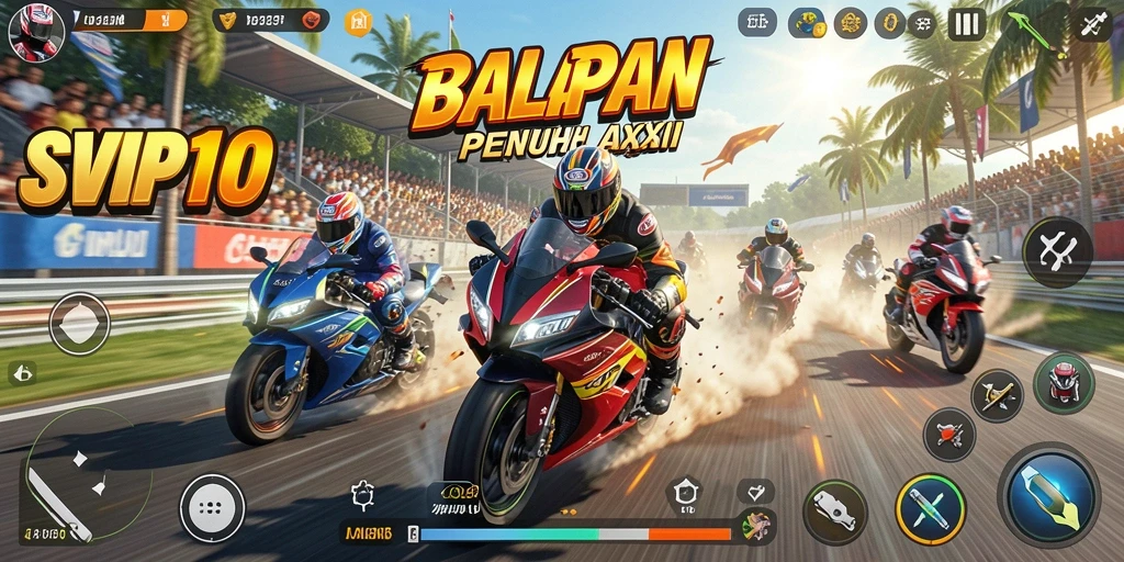 Gameplay menegangkan dan seru dalam SVIP10 yang menguji keterampilan berkendara Anda.