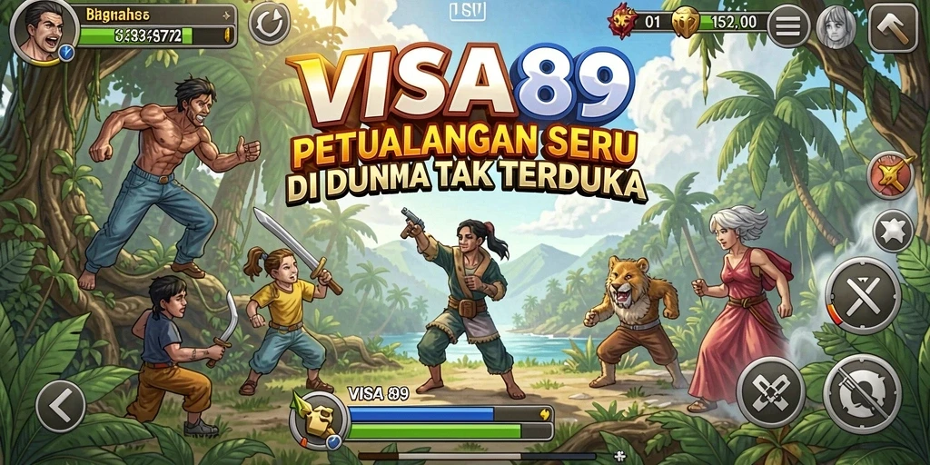 Tampilan gameplay <strong>VISA89</strong> yang menampilkan petualangan seru dan tantangan mendebarkan.
