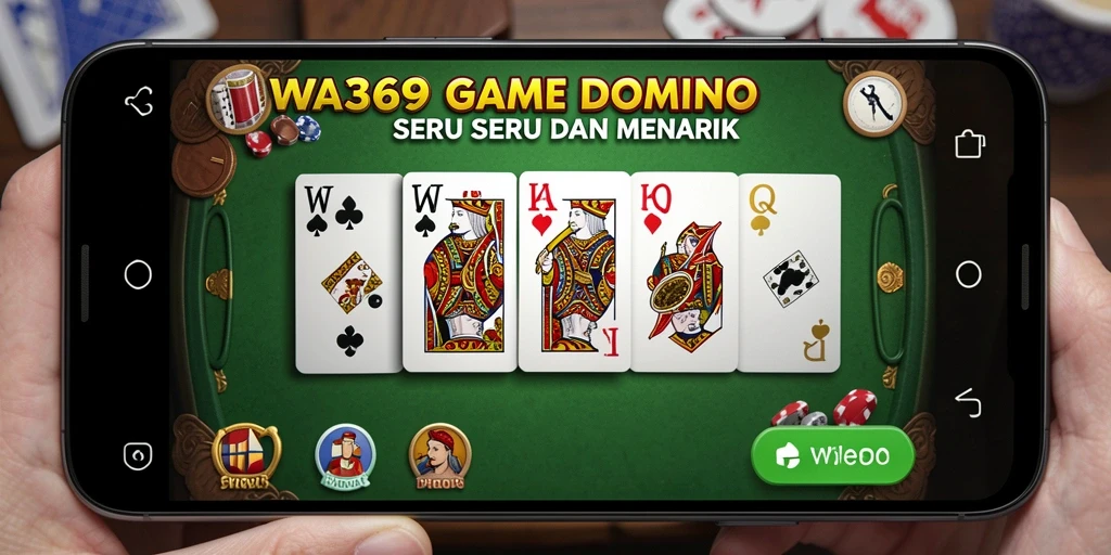 Screenshot WA369 menunjukkan aksi gameplay Domino yang mendebarkan.